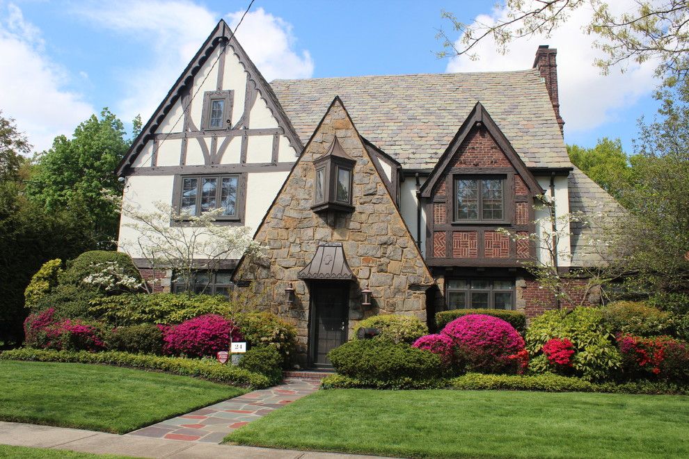 Gable Roof for a Victorian Exterior with a Home and Remodeling in Roseland by Agc Masonry, Inc