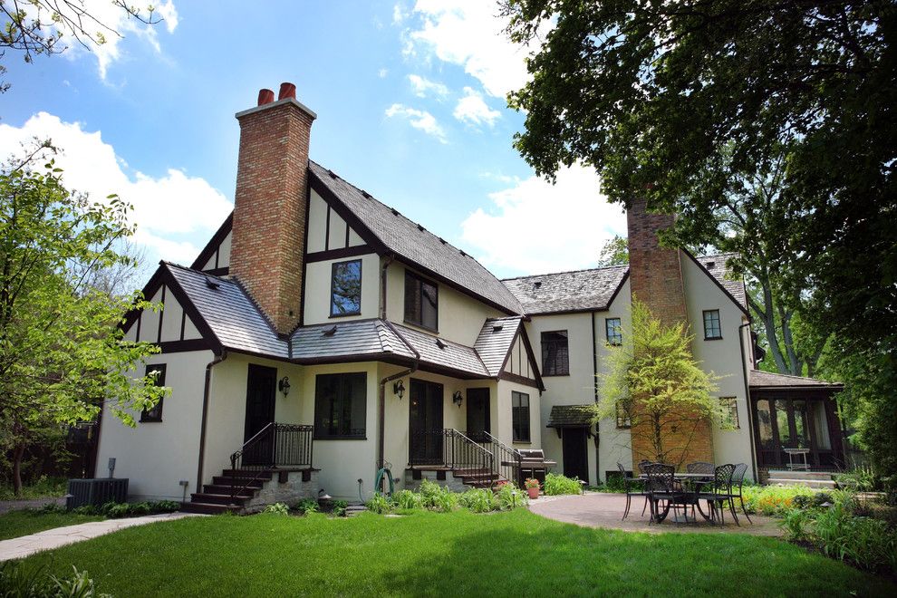 Gabled Roof for a Traditional Exterior with a Tudor and Tudor Addition by Normandy Remodeling