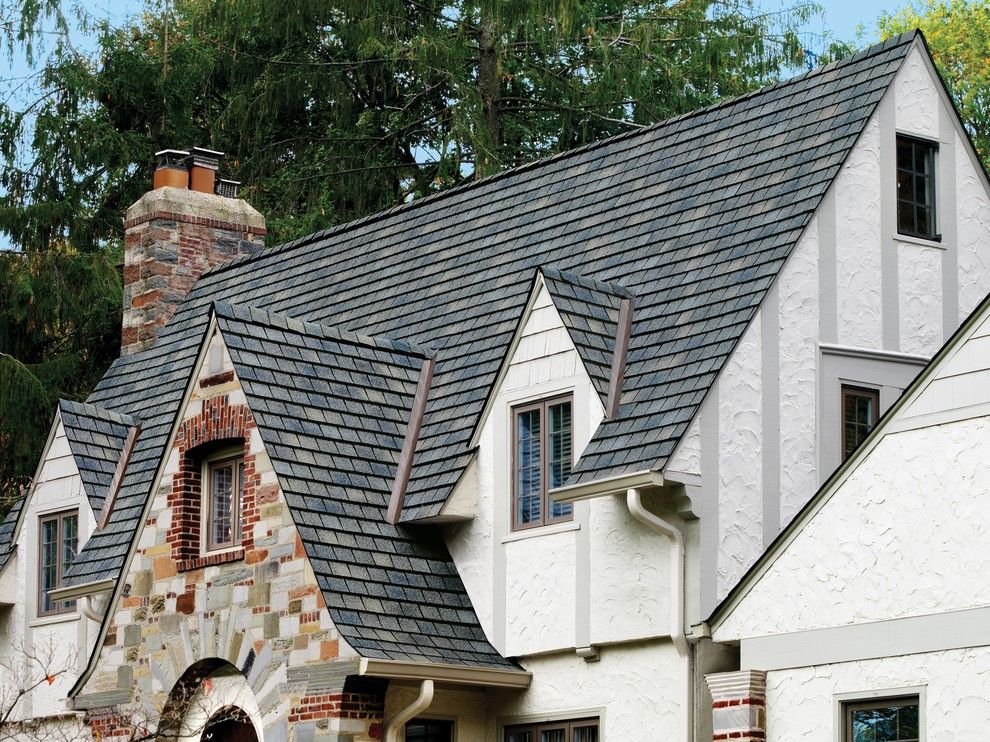 Gaf Shingles for a Traditional Exterior with a Gaf Shingle Roof and Gaf Shingle Roof by Wedge Roofing