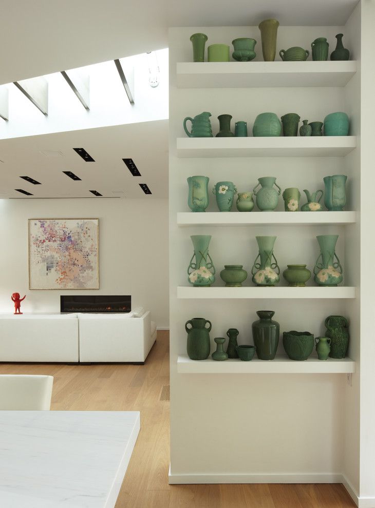 Galley Kitchen for a Modern Kitchen with a Marble Counter and Griffin Enright Architects: Santa Monica Canyon Residence by Griffin Enright Architects