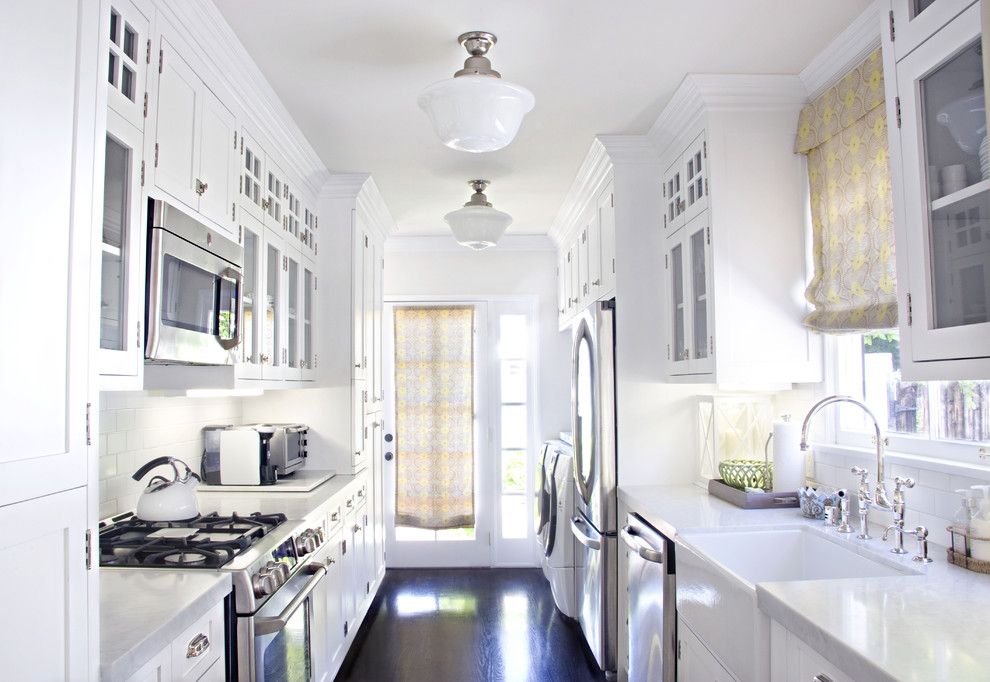 Galley Sink for a Contemporary Kitchen with a Galley Kitchen and Titan 2010 by Titan & Co.