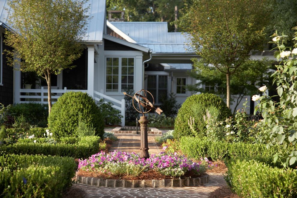 Garden Crossings for a Farmhouse Landscape with a Orb and From Pre Fab to Farmhouse by Historical Concepts