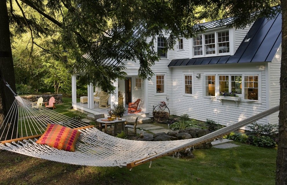 Gardiners Furniture for a Traditional Exterior with a Wicker Furniture and a Sweet Outdoor Space by Smith & Vansant Architects Pc