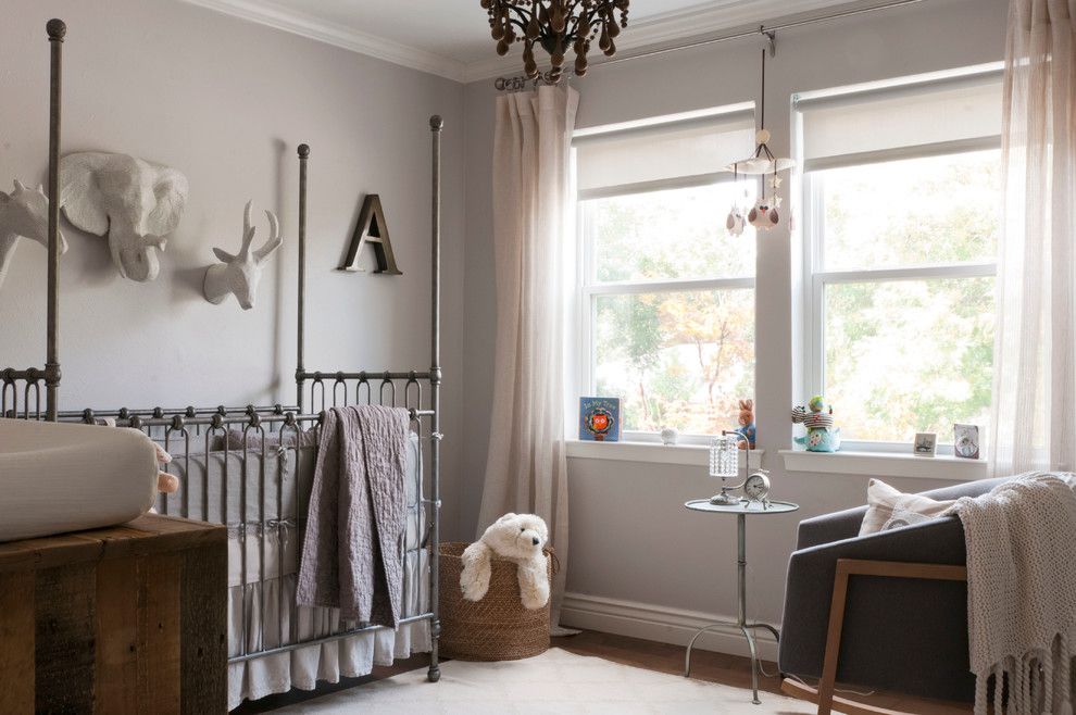 Gender Neutral Nursery for a Transitional Nursery with a Side Table and My Houzz: Gurfinkel Family by Angela Flournoy