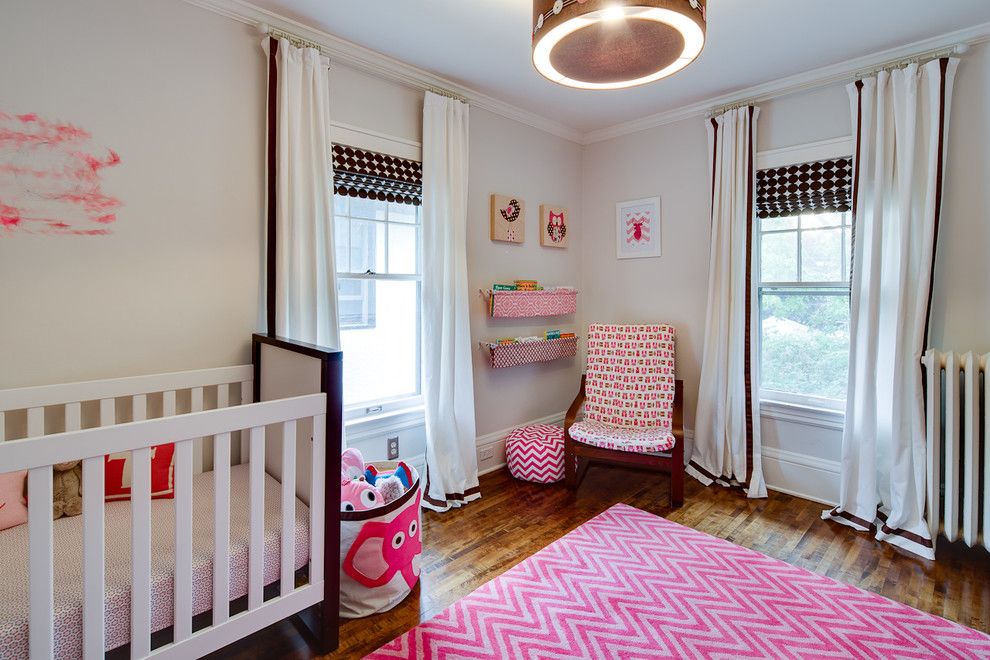 Gender Neutral Nursery for a Transitional Nursery with a Wall Art and Transitional Nursery by Dezaarinteriors.com