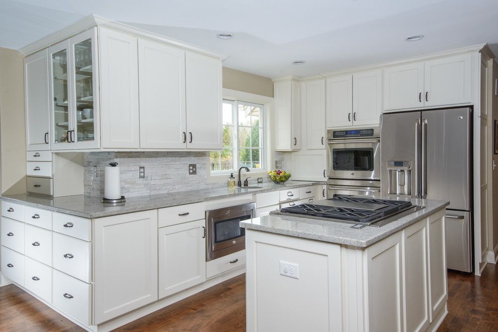 Gerhards Appliances for a Contemporary Kitchen with a Open Concept and Delafield First Floor Renovation by Gmh Construction