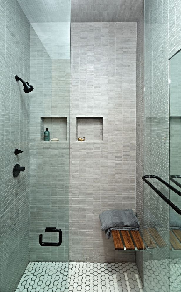 Getting Rid of Mosquitoes for a Contemporary Bathroom with a Shower and East Village Studio by Jordan Parnass Digital Architecture