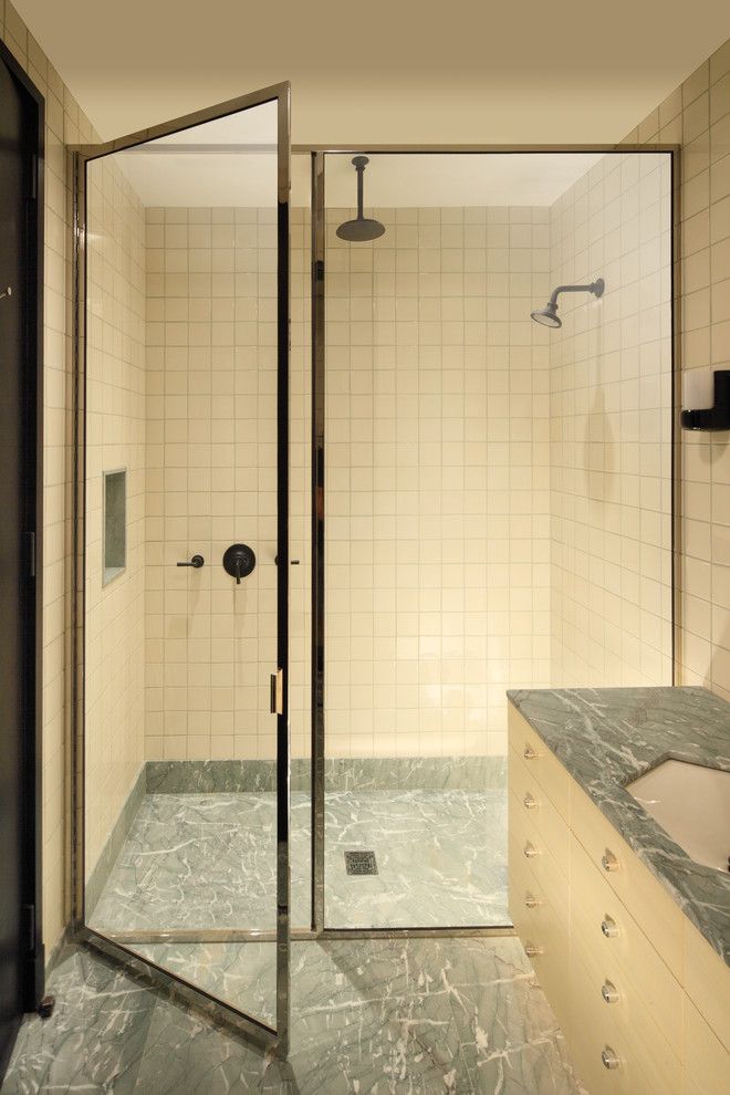 Glasscraft for a Contemporary Bathroom with a Glass Shower Enclosures and Glasscrafters' Regal Series   Framed Shower Enclosure by Glasscrafters Inc