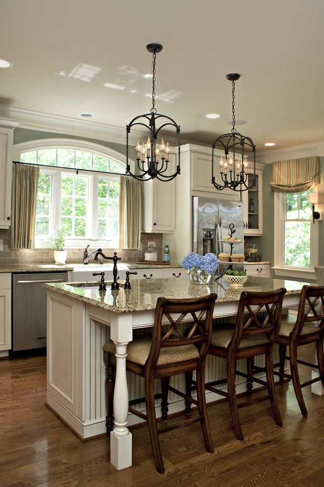 Glazing Kitchen Cabinets For A Traditional Kitchen With A Wood