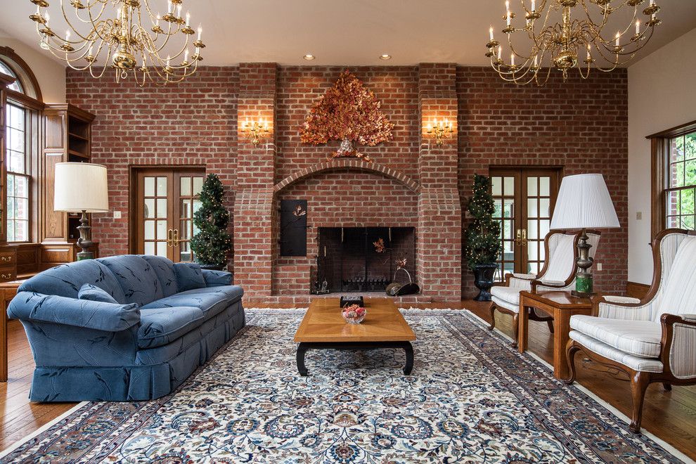 Glen Gery Brick for a Traditional Family Room with a Glen Gery Brick and Misc. Interior Brick Projects by Glen Gery Brick