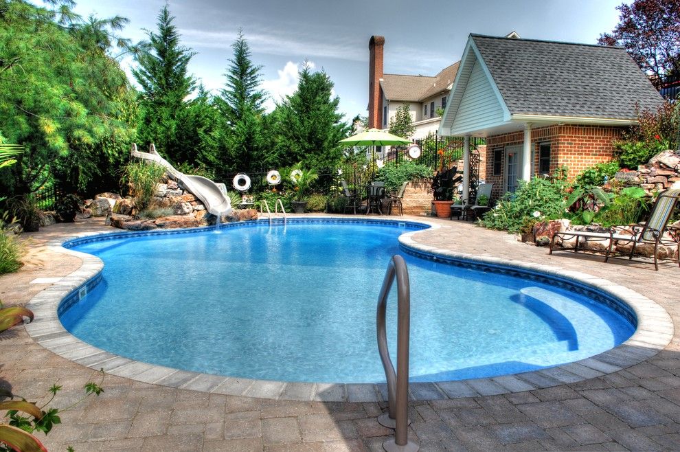 Goodall Pools for a Tropical Pool with a Tropical and Outdoor Pool with Lounge by Goodall Pools & Spas