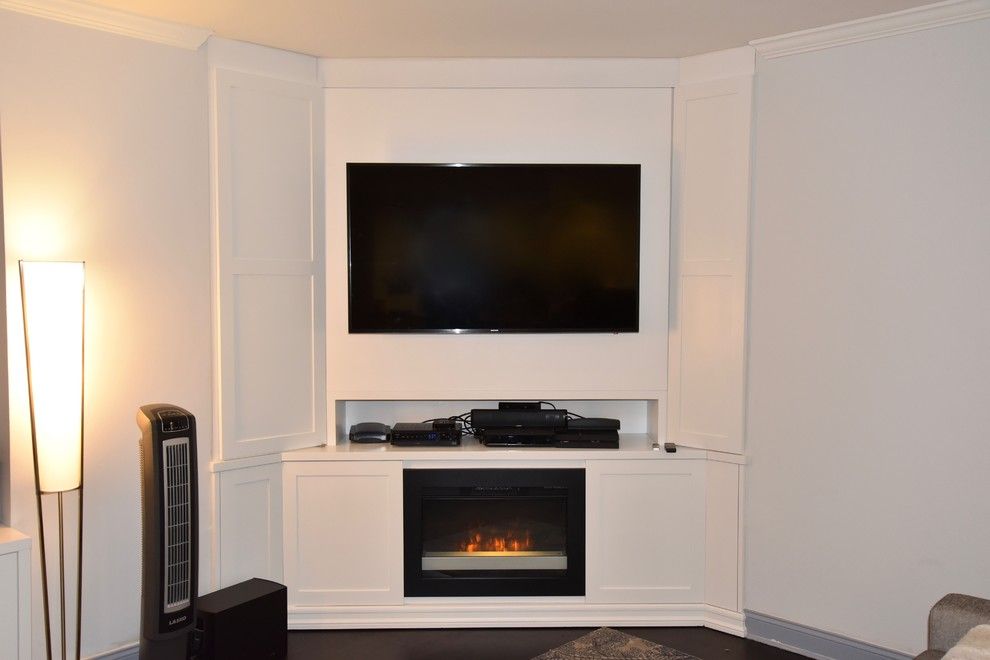 Gothic Cabinet for a Contemporary Family Room with a Built in T v Cabinet and Portfolio by Gothic Cabinet Craft