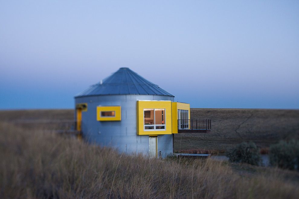 Grain Silo Homes for a Industrial Exterior with a Modern and Grain Bin Residence by Nick Pancheau, Aia