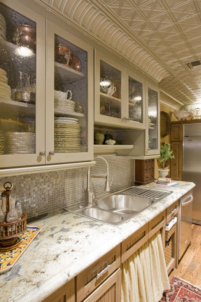 Granite State Glass for a Traditional Kitchen with a Textured Glass and Eclectic Kitchen by Hillisbolte.com