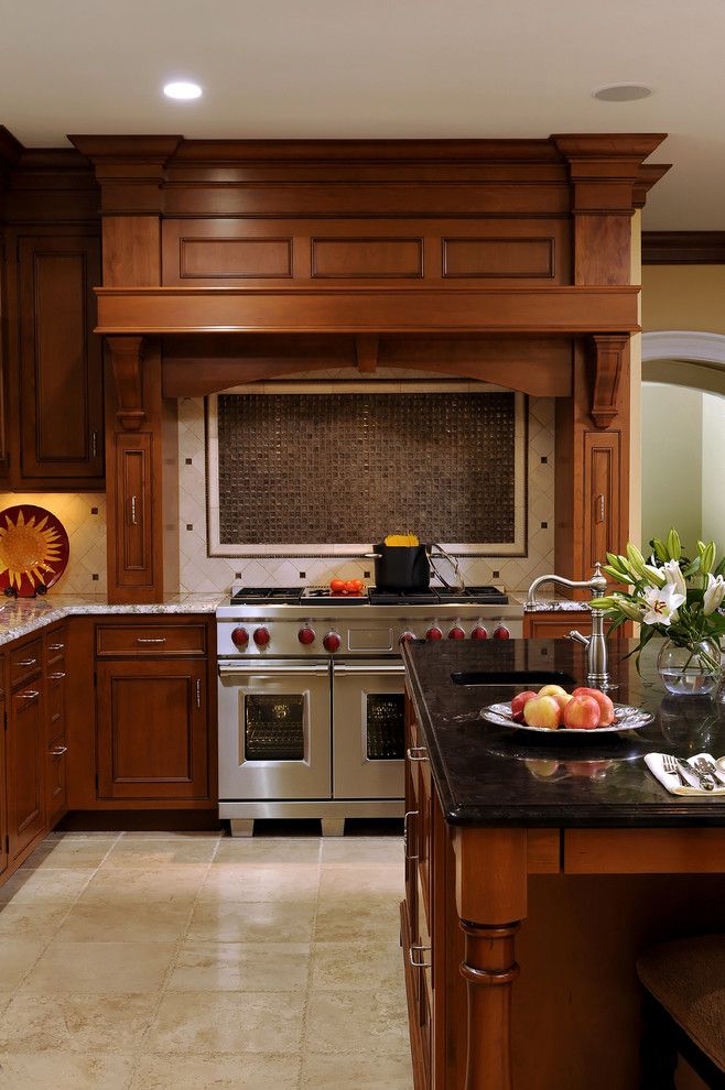 Granite Transformations Reviews for a Traditional Kitchen with a Corbels and Kitchen Area Renovation as Part of Whole House Remodeling Project by Bowa