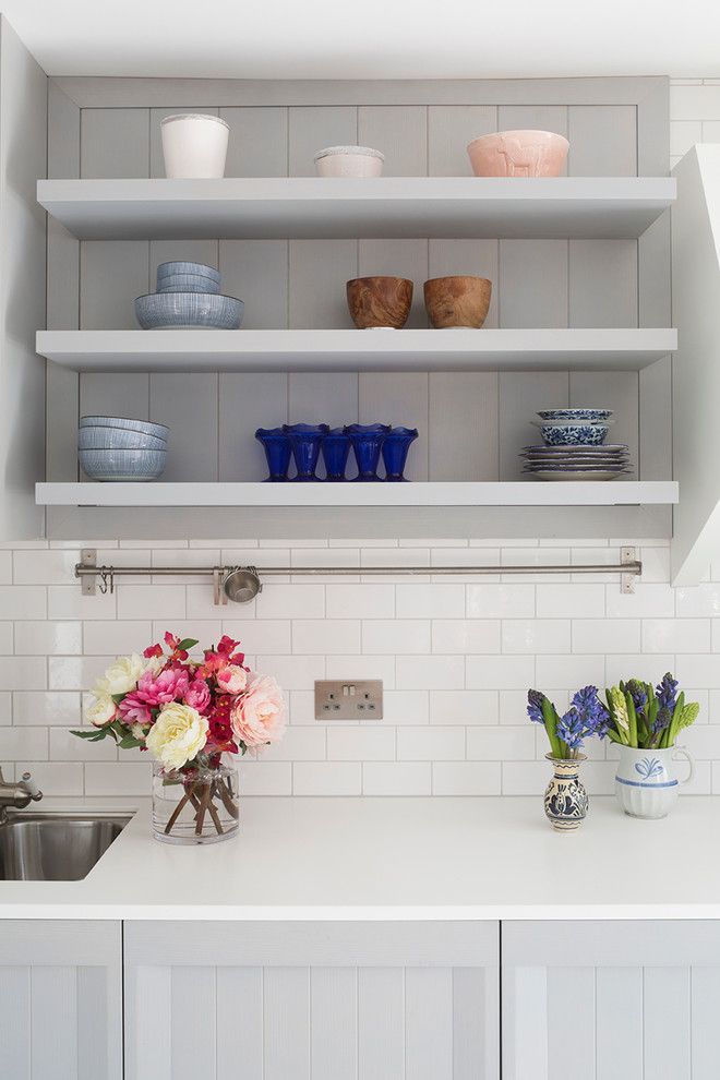 Grouting Tile for a Farmhouse Kitchen with a Kitchen and Ardesia Design   Treadgold Street by Ardesia Design