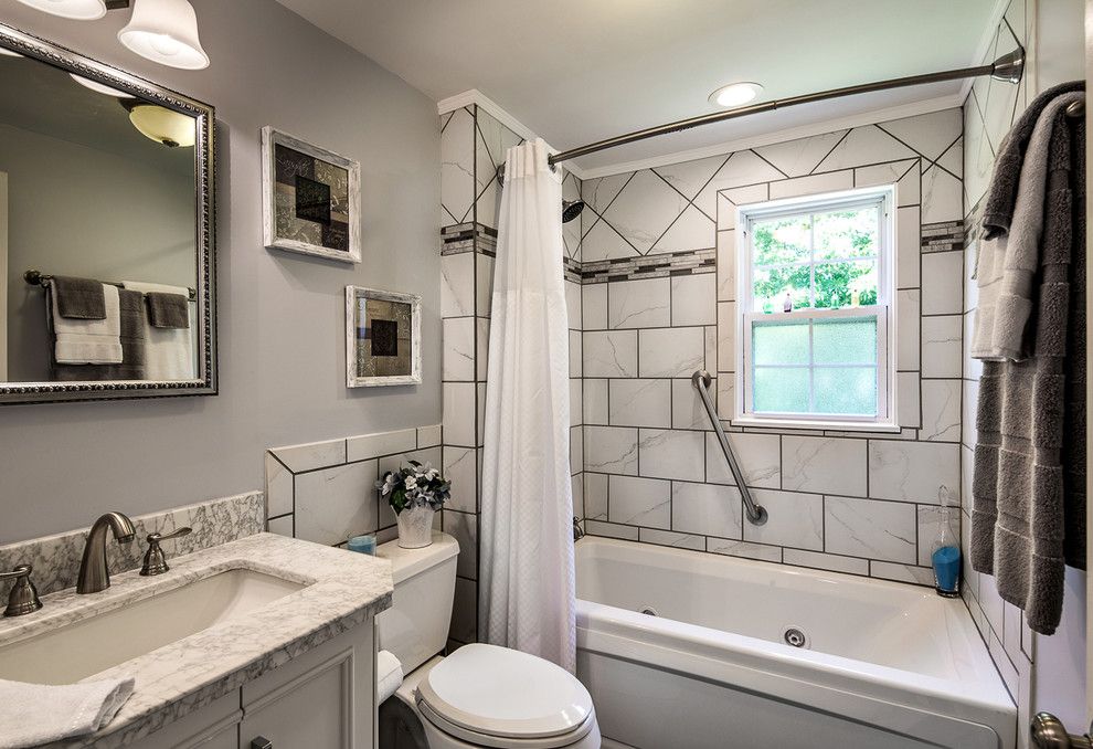 Grouting Tile for a Traditional Bathroom with a Traditional and Lowe's Sweepstakes by M Studio West