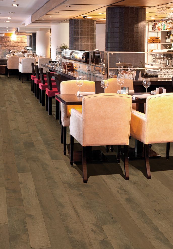 Hallmark Hardwoods for a Transitional Spaces with a Restaurant Flooring and Moderno Commercial Collection Under Hallmark Hardwoods by Hallmark Floors by Hallmark Floors