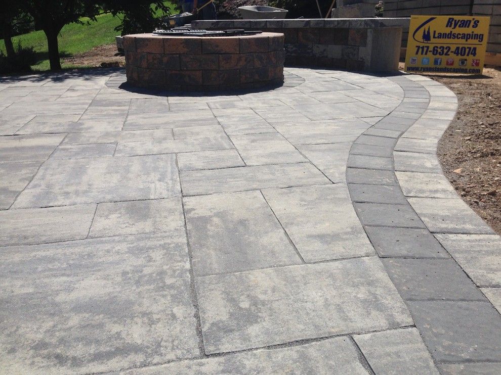 Hanover Pavers for a  Patio with a Hardscape and Backyard Patio Hardscape Ideas Hanover Pa by Ryan's Landscaping Hanover, Pa Patios & Walls