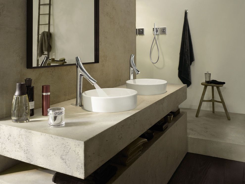 Hansgrohe Usa for a Contemporary Bathroom with a Starck and Axor Starck Organic by Hansgrohe Usa