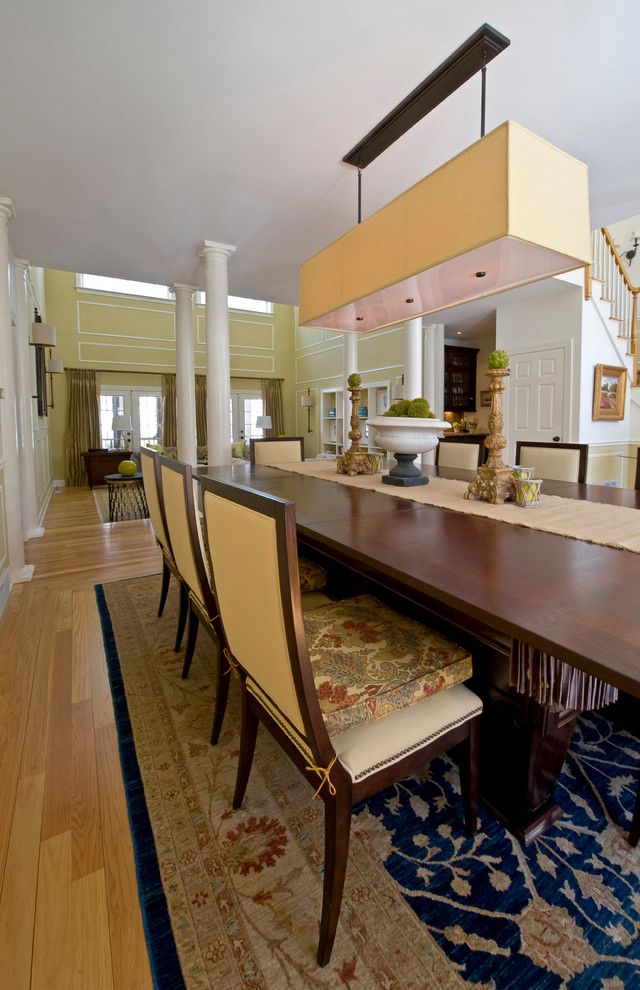 Haverty Furniture for a Transitional Kitchen with a Pool Table and Custom Designed Furniture by K.d. Ellis Interiors by K. D. Ellis Interiors