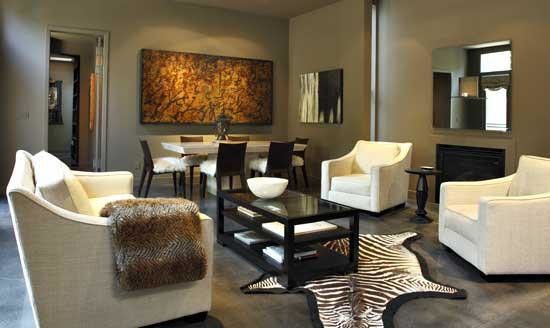 Hemispheres Furniture for a Modern Living Room with a Modern and Private Residence by Hemisphere Furniture