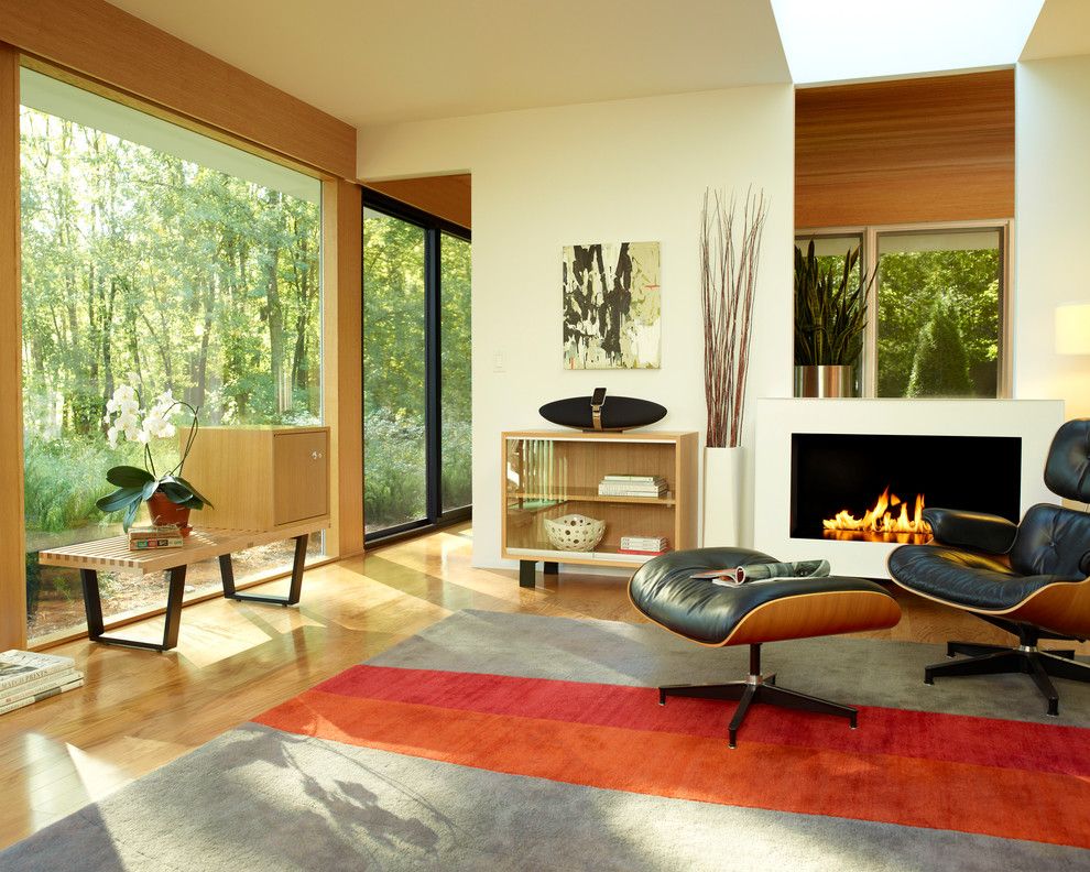 Herman Miller Outlet for a Contemporary Living Room with a George Nelson and Herman Miller Eames Lounge Chair Living Room by Herman Miller