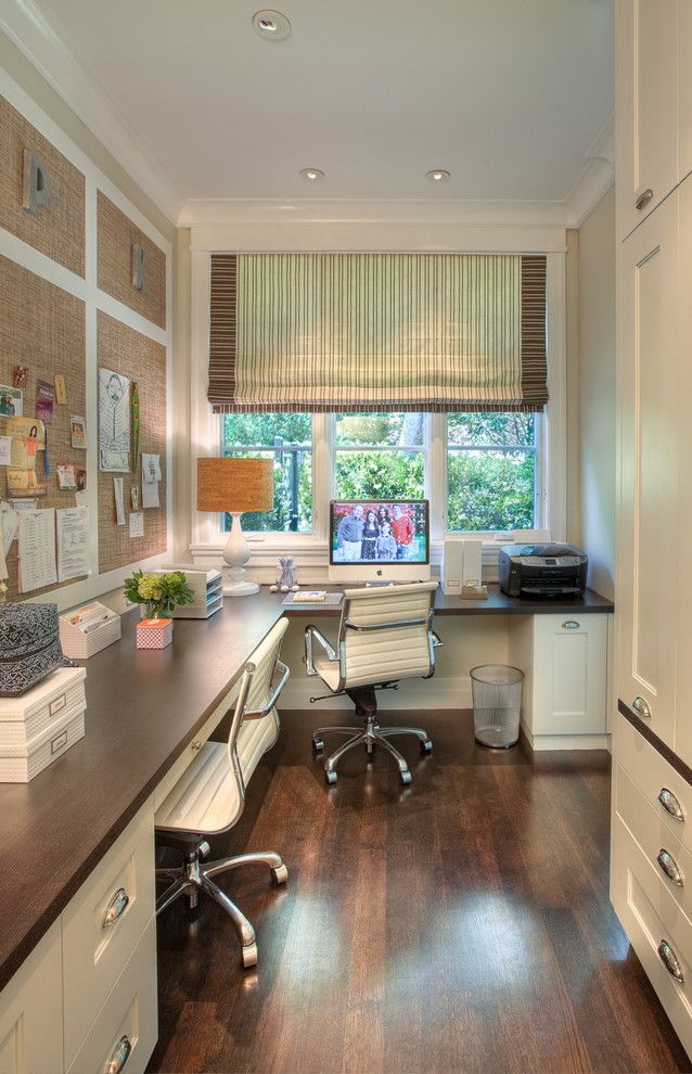 Herman Miller Outlet for a Transitional Home Office with a Inspiration Board and Urbane Shingle Style Residence by Polsky Perlstein Architects