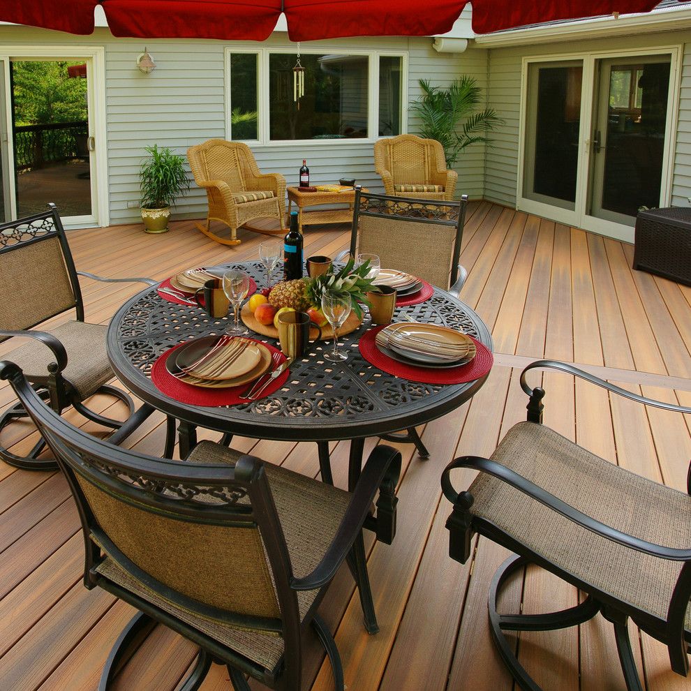 Hickory Furniture Mart for a  Deck with a Outdoor Seating and Fiberon by Fiberon Decking