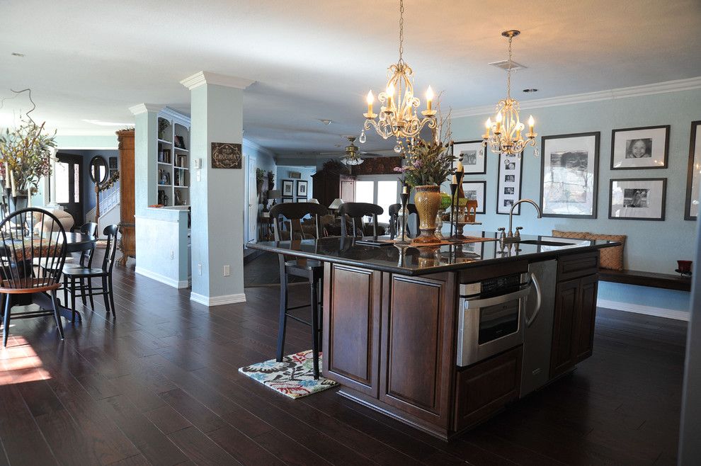 Hickory Furniture Mart for a Traditional Kitchen with a Bench Seating and Castro Kitchen by Sylvie Meehan Designs