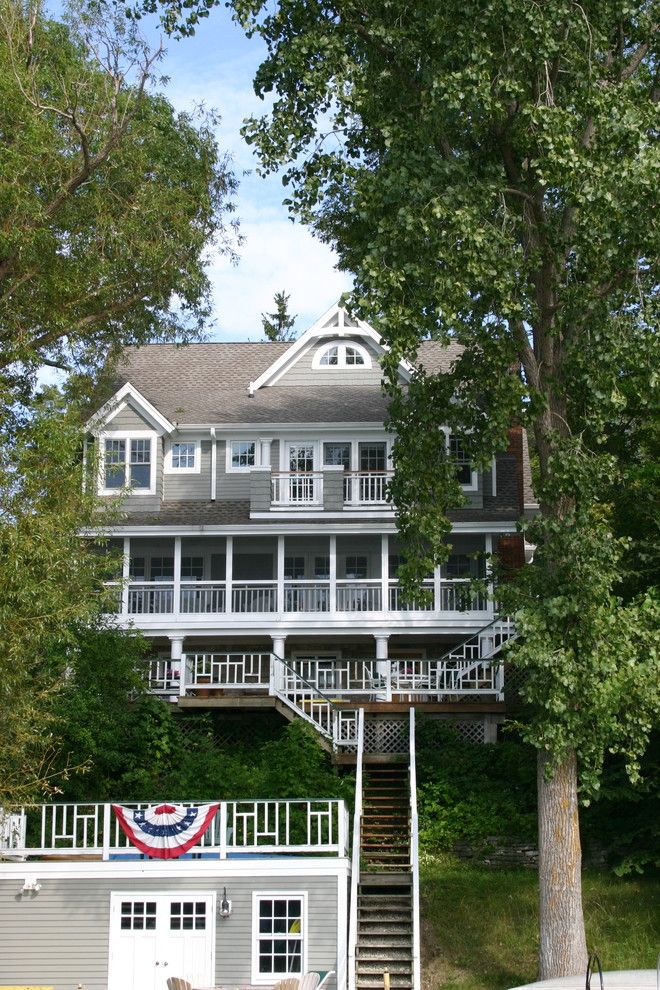 Highland House Furniture for a Traditional Exterior with a Patio Furniture and Artist Bay Addition by Highland Builders Llc