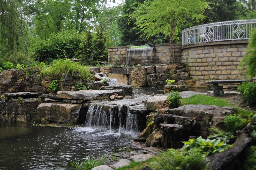 Hilton Garden Inn Louisville Ky for a Traditional Landscape with a Outdoor Water Garden Waterfall Patio Landscape and Residential Watergardens by Water Feature Pros.