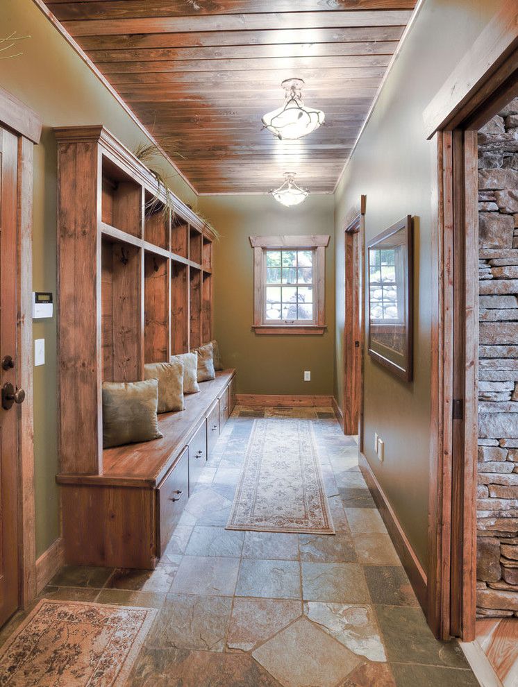 Hirshfields for a Traditional Entry with a Entry and Mudroom by Lands End Development   Designers & Builders