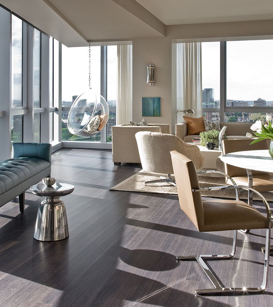 Hive Modern for a Contemporary Dining Room with a High Rise and W Hotel Residence by Terrat Elms Interior Design