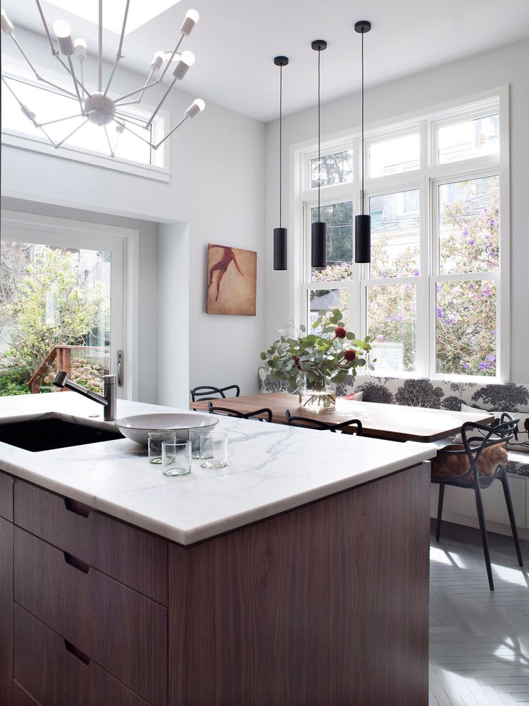 Hive Modern for a Contemporary Kitchen with a Sliding Glass Door and San Francisco Remodel by Hart Wright Architects, Aia