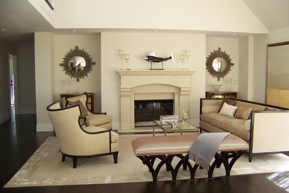 Hobby Lobby Mirrors for a Traditional Living Room with a Neutral Colors and Living by Nina Sobinina Design