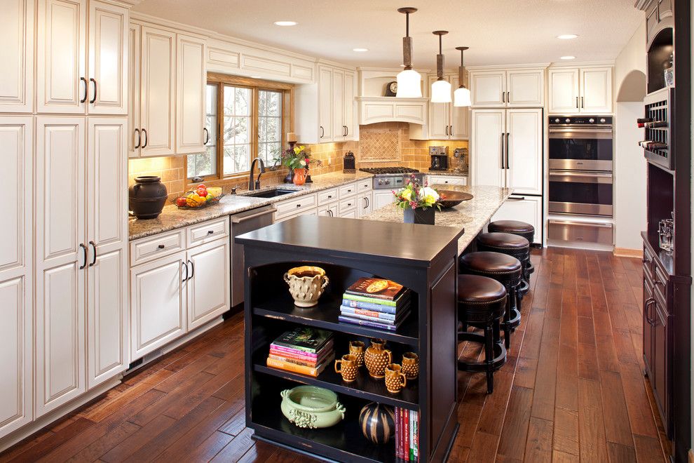 Hom Furniture Fargo for a Traditional Kitchen with a Cookbook Storage and Woodbury Kitchen/main Level Remodel by Michael Lee, Inc