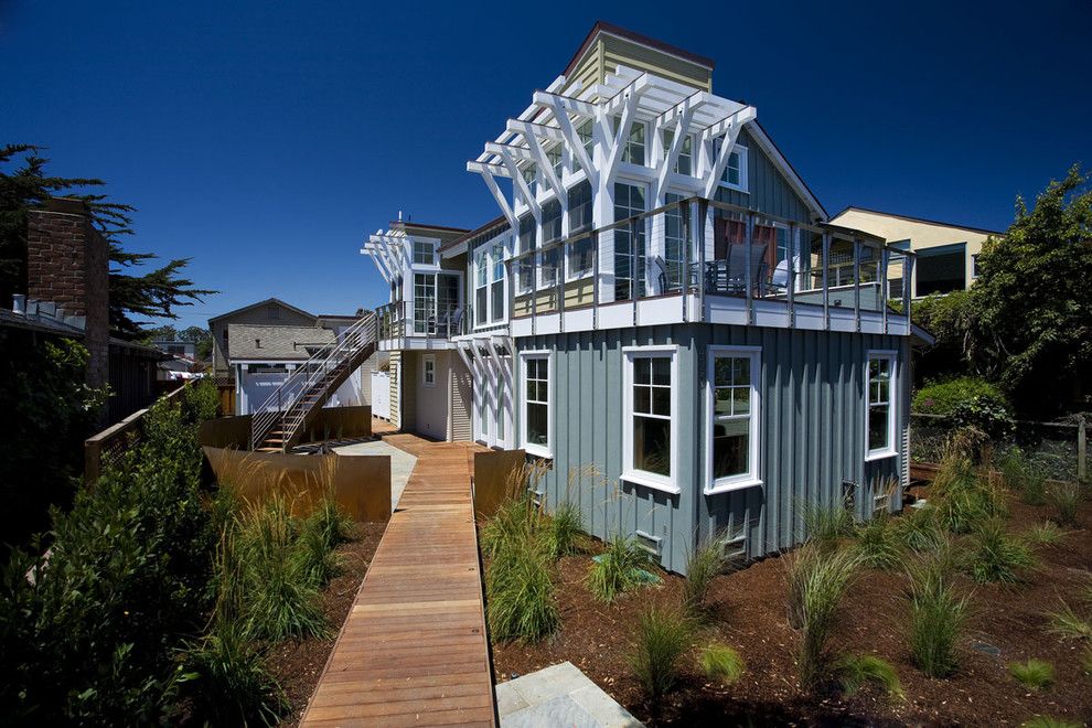 Home Depot Santa Cruz for a Beach Style Exterior with a Deck and Breakers Beach House by Noel Cross+Architects