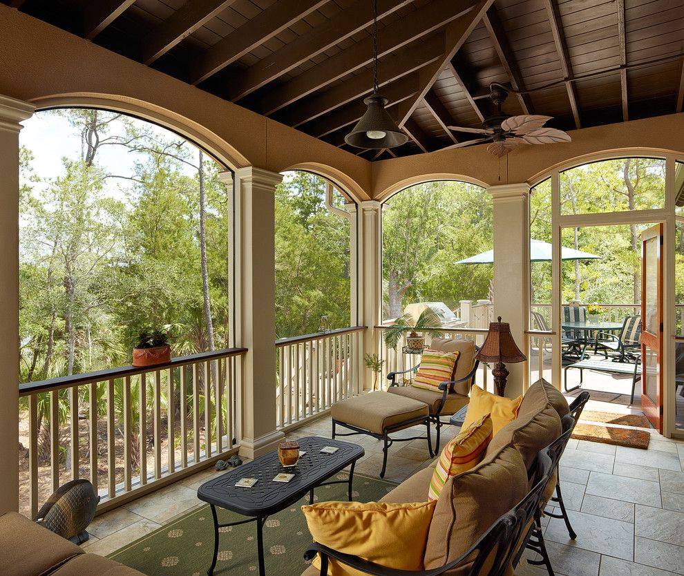 Home Depot Summerville Sc for a Traditional Porch with a Outdoor Furniture and 2013 Prism Award Finalist   North Creek Residence by Priester's Custom Contracting, Llc