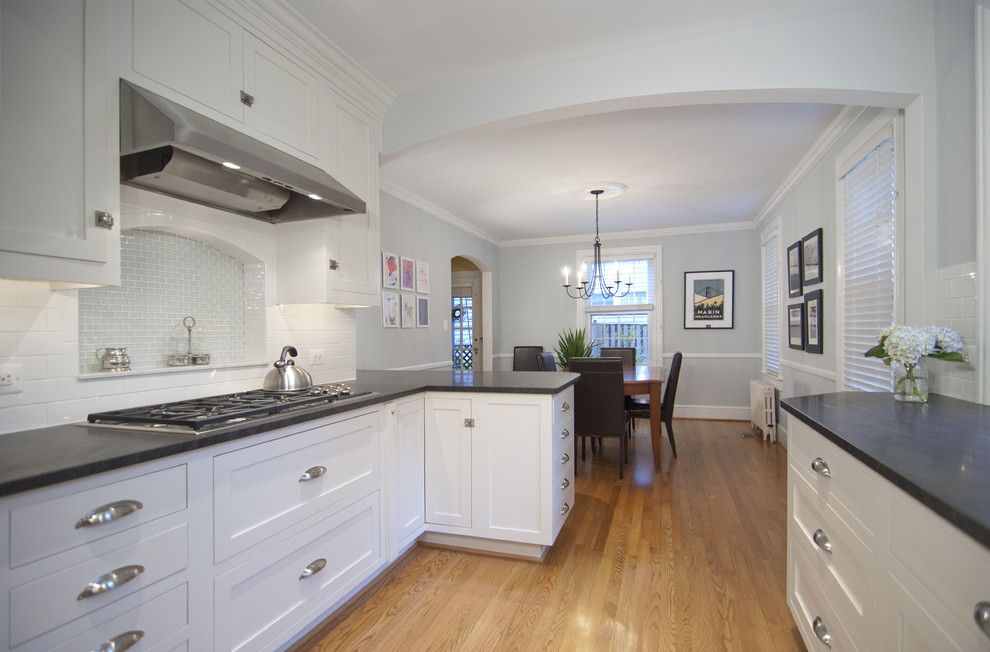 Honed Granite for a Traditional Kitchen with a Black Granite and Contemporary Kitchen 2 2011 by Murphy's Design