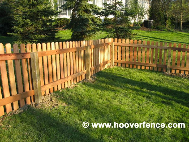 Hoover Fence for a Contemporary Spaces with a Wood Fence and Cedar Picket Fence by Hoover Fence Company