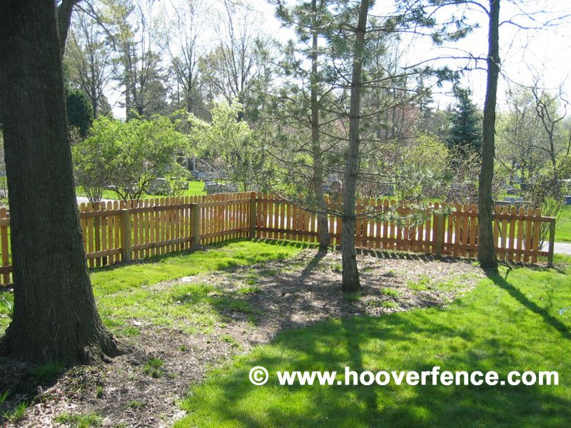 Hoover Fence for a Contemporary Spaces with a Wood Fencing and Cedar Picket Fence by Hoover Fence Company