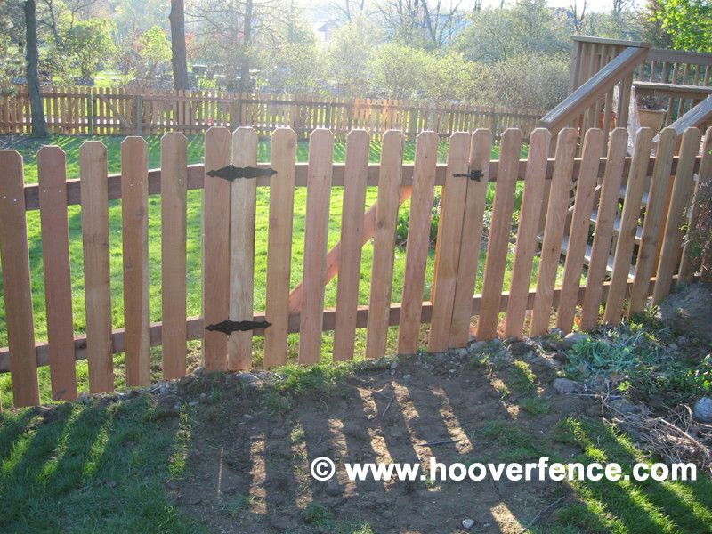 Hoover Fence for a Contemporary Spaces with a Wood Fencing and Cedar Picket Fence by Hoover Fence Company