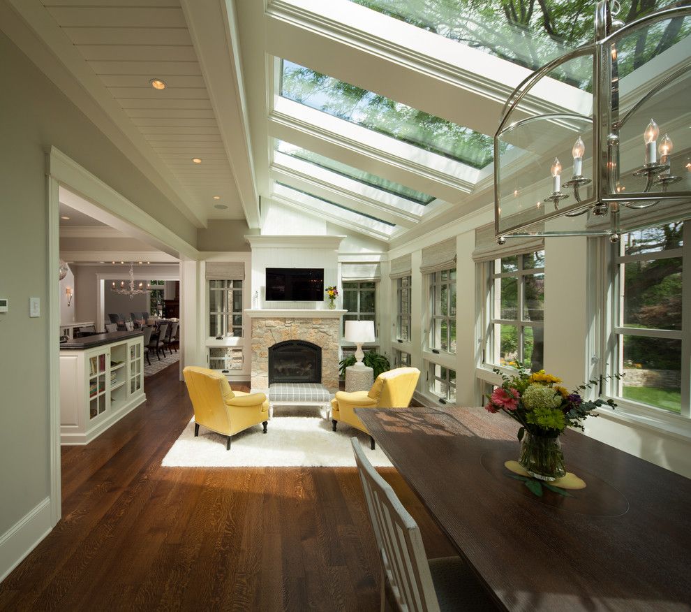 House Hunting Checklist for a Transitional Sunroom with a Breakfast Room and Modern Twist on Tradition by Kyle Hunt & Partners, Incorporated