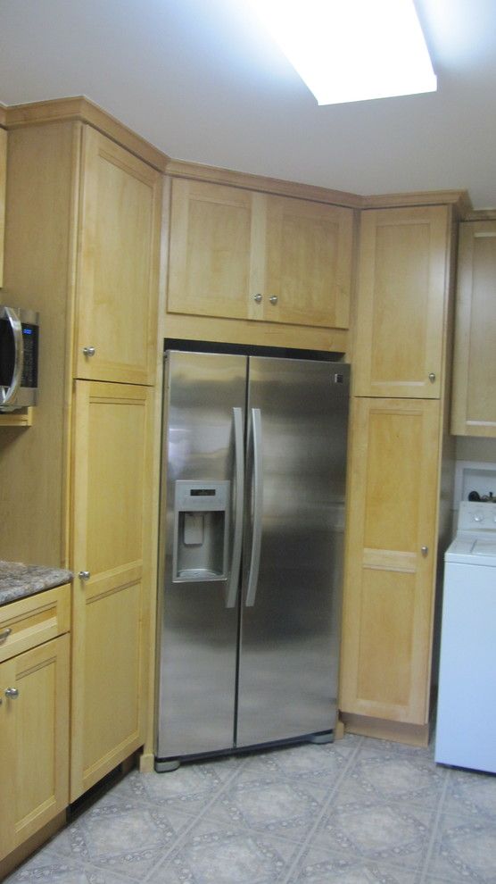 Houzer for a Traditional Kitchen with a Formica Counter Top and Remodel of Old Custom Kitchen by Camino Verde Designs Llc