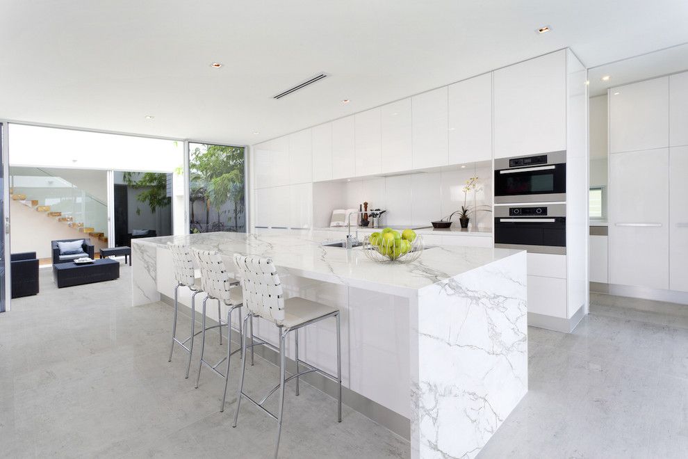 How To Clean Quartz Countertops For A Contemporary Kitchen With A