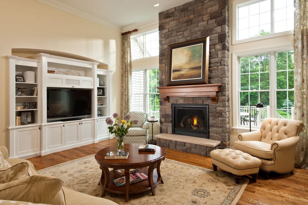 How to Decorate a Fireplace Mantel for a Traditional Living Room with a Great Room and 2012 Parade of Homes by Belmonte Builders