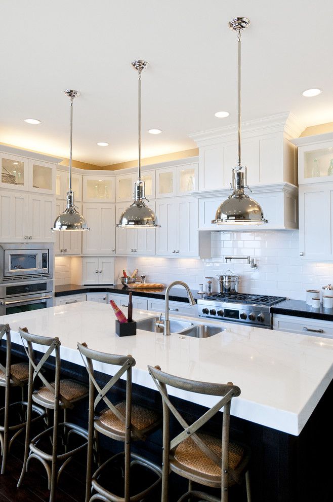 How to Dispose of Light Bulbs for a Traditional Kitchen with a Stainless Steel Appliances and Modified Telluride by Candlelight Homes by Candlelight Homes