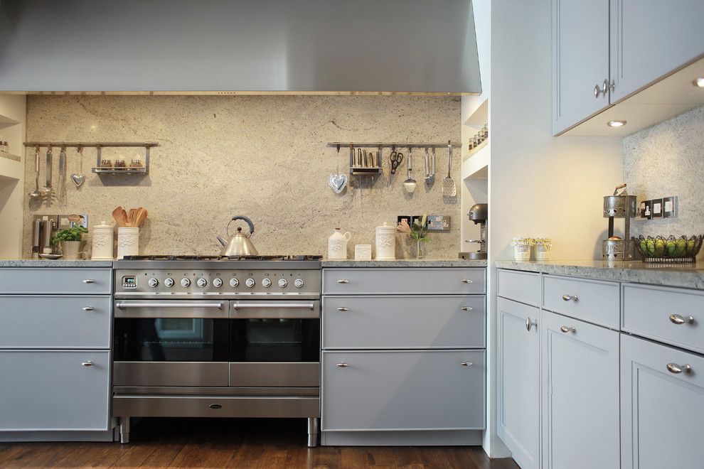 How to Install Granite Countertops for a Transitional Kitchen with a Teakettle and Matrix Kitchen Hampstead by Alex Maguire Photography