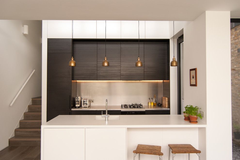 Ikea Kitchen Planner for a Contemporary Kitchen with a Splashback Ideas and House Extension North London by Flik Design Ltd